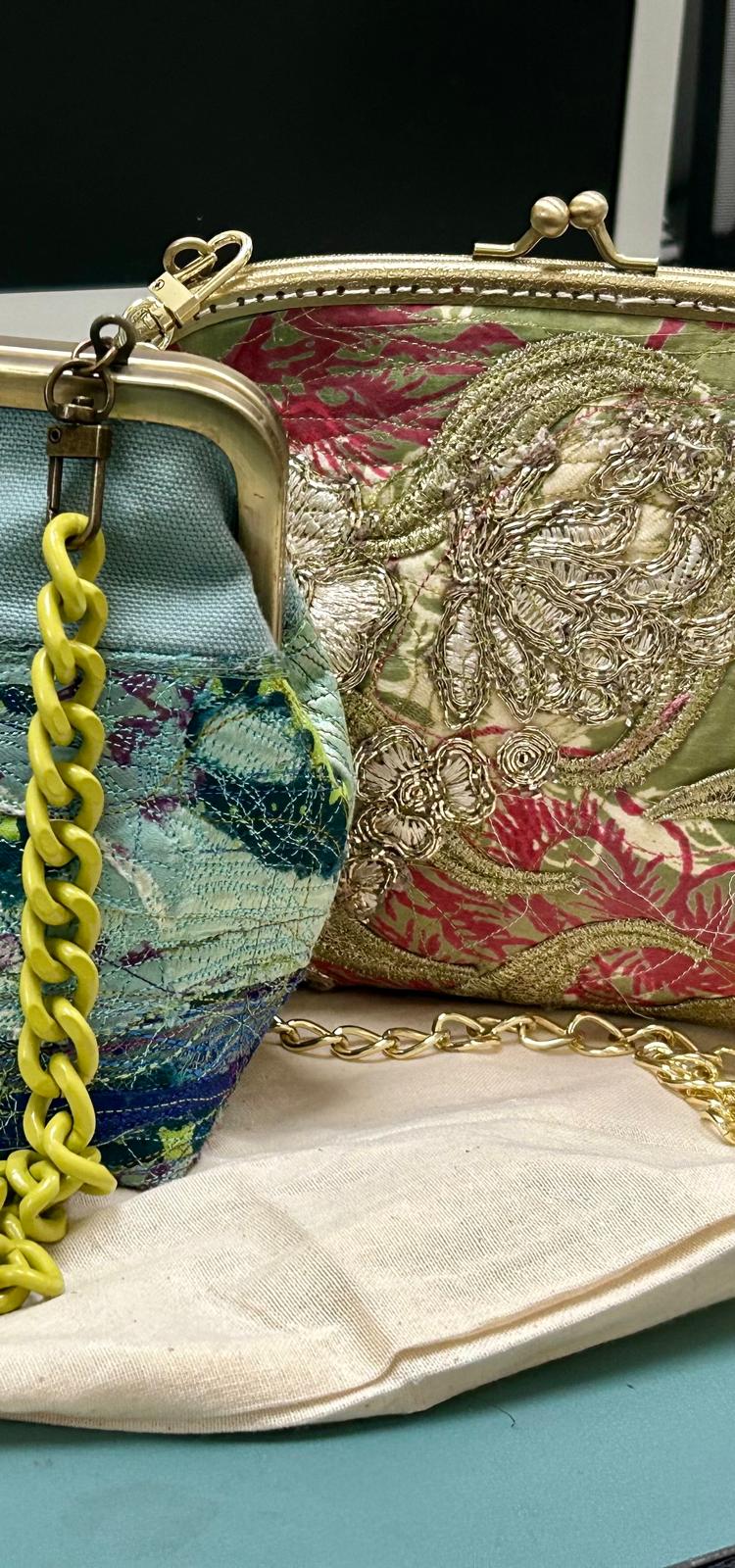 Handcrafted textile work by Justina Smith